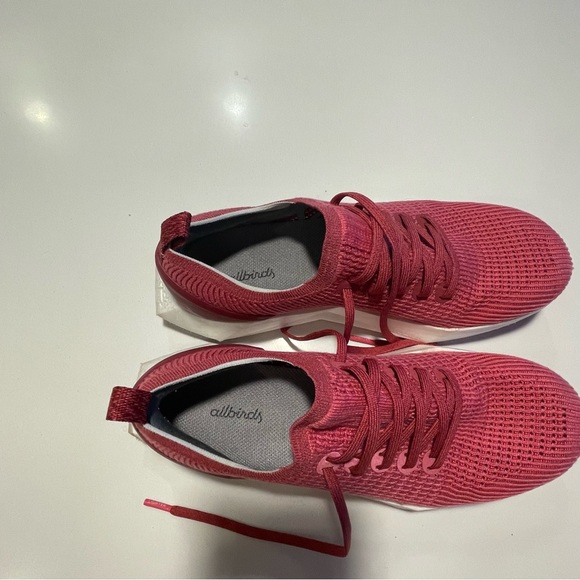 ALL BIRDS - Mens Tree Flyer Running Shoes, Lux Pink Blizzard - Picture 5 of 15